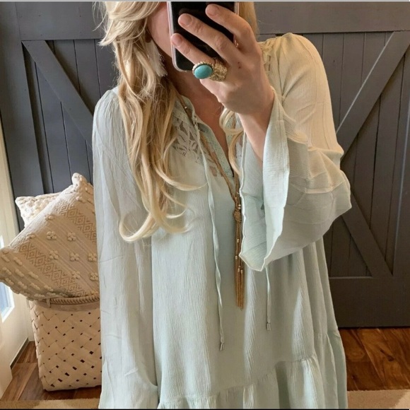 entro Dresses & Skirts - Small Bohemian Ethereal Lace Tunic Dress - NWT